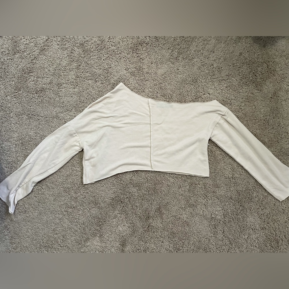 Pretty little thing off the shoulder crop top